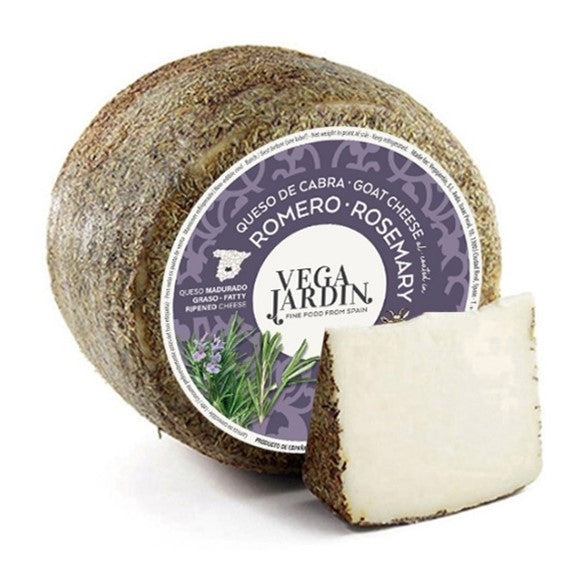 Queso de Cabra al Romero is a goat milk cheese from Piedrabuena, a lush pastoral area in central Spain. The rich pasture makes for very high quality milk which is certainly evident in the final product.