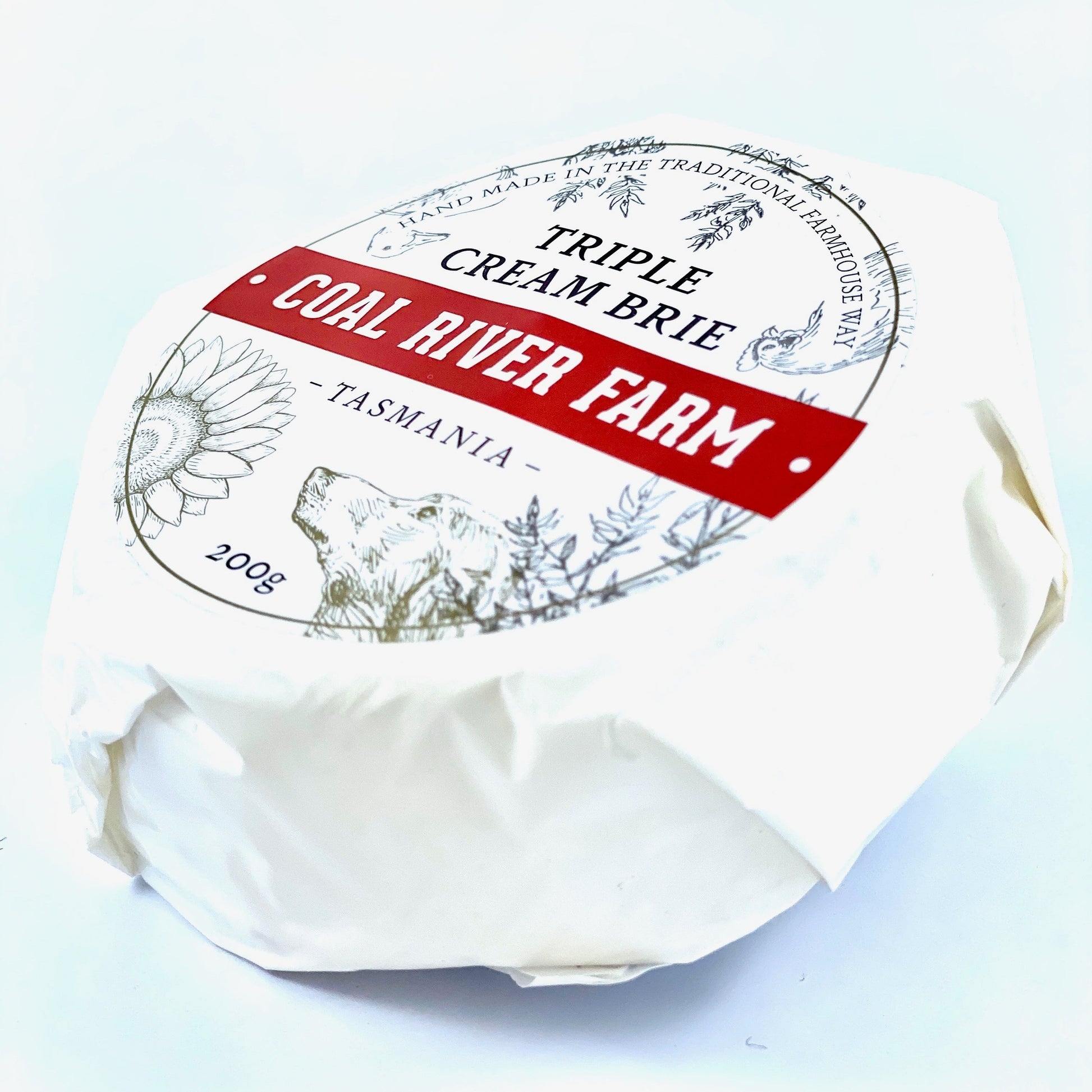 This triple cream brie has a velvety white rind with a glistening interior. When young, it has a smooth, chalky centre and as it matures, the centre breaks down to a decadent, oozing consistency. The texture is creamy with a subtle, buttery finish.