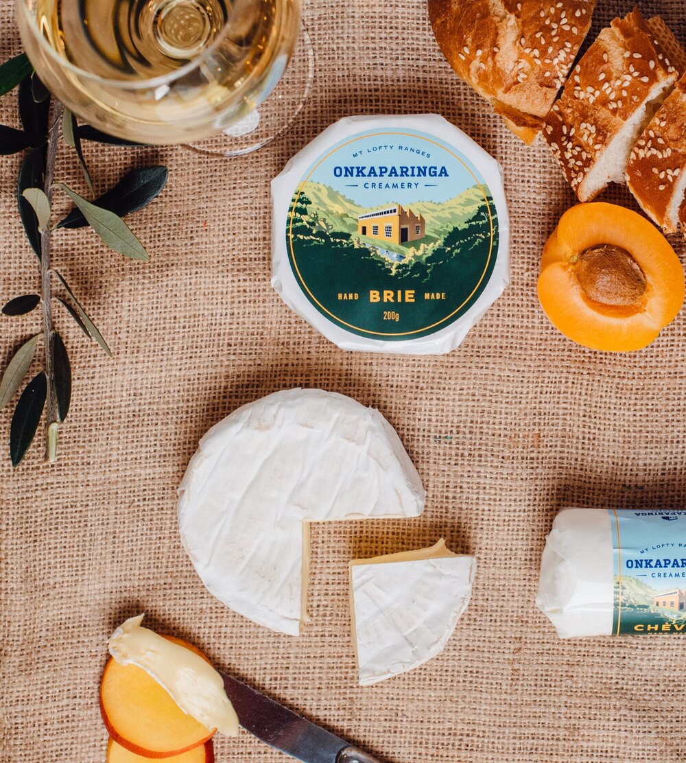 Milk is sourced from local dairies and used to make this brie which has a well balanced, medium strength flavour profile. The white bloomy rind is lovely and fine and the interior is pale yellow with a yeasty aroma and fresh mushroom flavour.