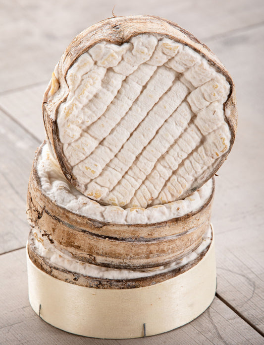 The bark looks spectacular and imparts an earthy, forest floor flavour. The ivory interior has a lusciously creamy texture and a mild and slightly salty flavour with the added complexity from the bark.