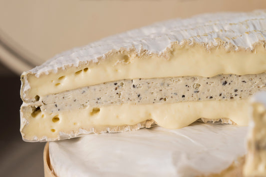 The brie has well balanced flavour that lingers. Then there is the layer of truffles, these fabulous little fungi with so much flavour that just a little is needed. There is perfect balance between the aromatic truffle and the creamy brie.
