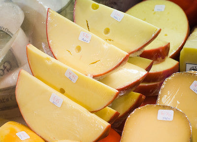 The Encounter Bay Edam is presented in a red wax, which helps to preserve the sweet and nutty flavours of this ‘beautifully eyed’, firm textured cheese.