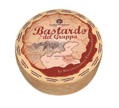 This is a traditional cheese is made from cows’ milk in the foothills of Monte Grappa and surrounding provinces. Its name derives from the fact that it used to be produced with mixed milks. It is characterized by smooth, soft, straw-coloured skin, which darkens with extended ageing. Its texture is semi-hard and grainy, and it boasts a bold, fruity flavour.