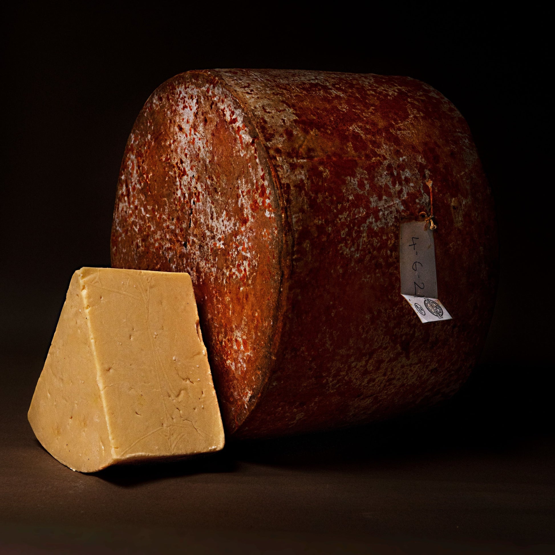 This is farmhouse cheddar at its finest; its distinct flavour displaying complexity and nuttiness makes it a showpiece for any cheese board. Traditionally this cheese is matured for 12-18 months. 