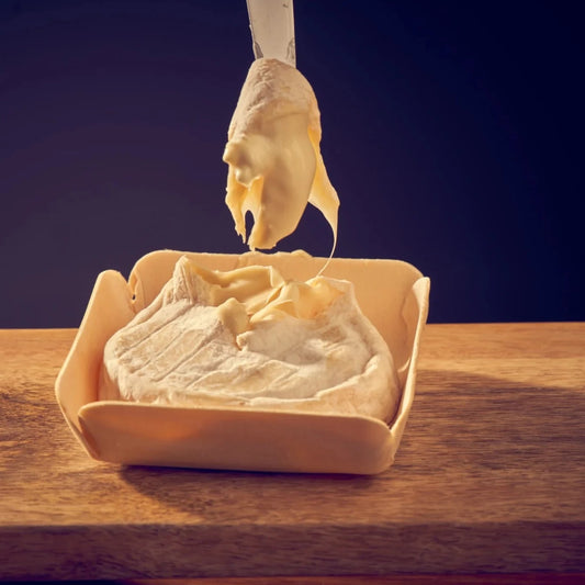 This traditionally ripened cheese is washed and brushed by hand two to three times a week. The rind is ivory to straw coloured for younger Soumaintrain, and orange to ochre for more matured cheese. 