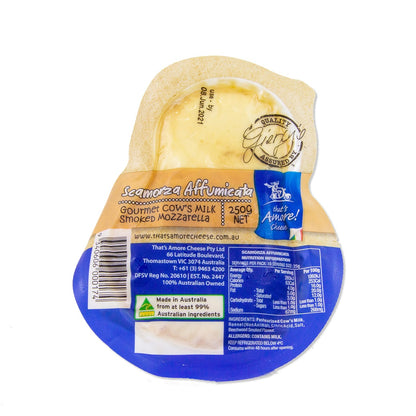 That's Amore smoked scamorza (affumicata) 250g retail pack