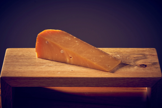 Reypenaer VSOP is known to Cheese Culture staff as the salted caramel of the cheese world for its complex and beautifully balanced sweet and salty flavour. It has crunchy white spots throughout which indicate the start of mineral & protein crystals.